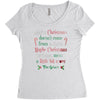 maybe christmas Women's Triblend Scoop T-shirt