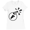 f bomb Ladies Fitted T-Shirt