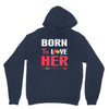 couple tshirt   born to love her Unisex Hoodie