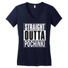 pubg - straight outta pochinki Women's V-Neck T-Shirt