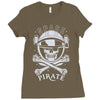 space pirate Ladies Fitted T-Shirt