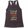 my favorite season is the fall of the patriarchy Racerback Tank