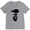 big fish little fish cardboard box   music t shirt V-Neck Tee