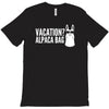 vacation alpaca bag animal humor funny T-Shirt