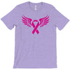 breast cancer ribbon with wing T-Shirt