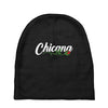 chicana with rose Baby Beanies