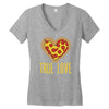 true love heart Women's V-Neck T-Shirt