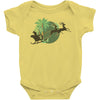 tropical santa Baby Bodysuit