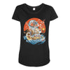 japanese world Maternity Scoop Neck T-shirt