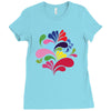 colorful art Ladies Fitted T-Shirt