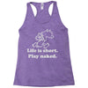 life is short Racerback Tank