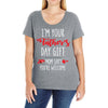 i'm your father's day gift mom says you're welcome, Ladies Curvy T-Shirt