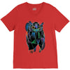 polygonal owl V-Neck Tee