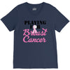 playing for breast cancer V-Neck Tee