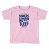 official t shirt mens you me at six sinners never sleep big all sizes Toddler T-shirt