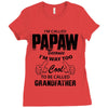 I'm Called Papaw Because I'm Way Too Cool To Be Called Grandfather Ladies Fitted T-Shirt