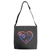perfect dog love Adjustable Strap Totes