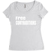 free contraditions Women's Triblend Scoop T-shirt