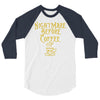 nightmare before coffee 3/4 Sleeve Shirt