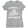 motorboatin pontoon Ladies Fitted T-Shirt