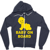 baby on board ! Zipper Hoodie