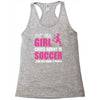 all this girl cares about is soccer and like maybe 3 people Racerback Tank
