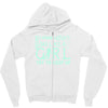 i ski like a girl Zipper Hoodie