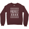 ugly merry christmas Crewneck Sweatshirt