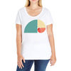 fibonacci golden ratio colorful Ladies Curvy T-Shirt