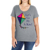 fly a kite Ladies Curvy T-Shirt