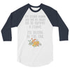 ice cream or a felony 3/4 Sleeve Shirt