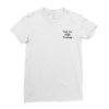 kale'em with kindness pocket Ladies Fitted T-Shirt