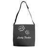 lucky fuers dice Adjustable Strap Totes