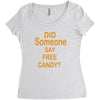 free candy Women's Triblend Scoop T-shirt