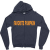 favorite pumpkin Zipper Hoodie