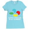 snes super famicom colours Ladies Fitted T-Shirt