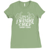 this is what an awesome chef looks like Ladies Fitted T-Shirt