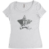 obey aku 2 Women's Triblend Scoop T-shirt