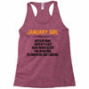 January Girl Hated By Many Racerback Tank