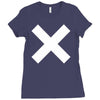 cross logo Ladies Fitted T-Shirt