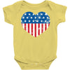 usa flag 2 Baby Bodysuit