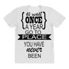 go to a place you have never been All Over Women's T-shirt