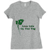 life life on the veg Ladies Fitted T-Shirt