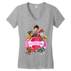 paw patrol birthday girl Women's V-Neck T-Shirt