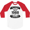 Premium Vintage  1988 3/4 Sleeve Shirt