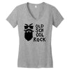 old school rock Women's V-Neck T-Shirt