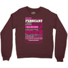 quens are born in february Crewneck Sweatshirt