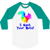 i want your nuts 3/4 Sleeve Shirt