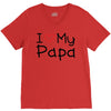 I Love My Papa V-Neck Tee
