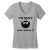 im sexy and i grow it Women's V-Neck T-Shirt